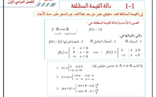 مذكرة رياضيات الصف العاشر الفصل الأول 2026-2027 أ حسام بيومي