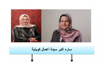 تقرير عربي سارة حسين أكبر سيدة اعمال كويتية للصف الثامن