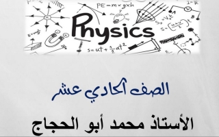 مذكرة اختبارات سابقة لنهاية الفصل فيزياء حادي عشر علمي ف2 #أ. محمد أبو الحجاج 2021 2022
