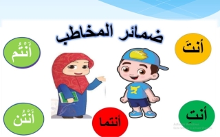 أوراق عمل ضمائر المخاطب عربي ثالث ابتدائي فصل أول #م.التميز