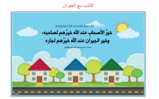 تقرير اسلامية رابع التأدب مع الجيران