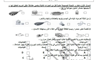 مراجعة الغذاء المتوازن علوم الصف الثامن الفصل الأول أ أمل أحمد