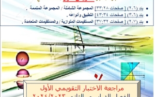 مراجعة للاختبار التقويمي1 رياضيات تاسع فصل ثاني #أ. عمرو القمبشاوي 2023-2024