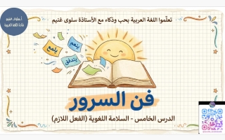 الفعل اللازم لغة عربية الصف الثامن الفصل الأول أ سلوى غنيم