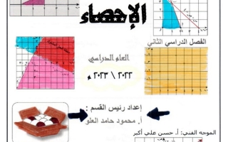 دفتر (محلول) إحصاء ثاني عشر أدبي ف2 #أ. محمود العلو (أ. هالة لبيب) 2022 2023