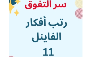 اجابة ترتيب أفكار الفاينل (معدل) رياضيات الصف الحادي عشر علمي الفصل الثاني أ شكري