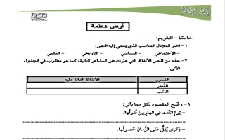 أسئلة تقويم الوحدة الثانية مجمعة للغة العربية الصف السابع الفصل الثاني أ أحمد جلال