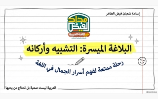 التشبيه وأركانه لغة عربية الصف السابع الفصل الأول أ شعبان فيض الطاهر