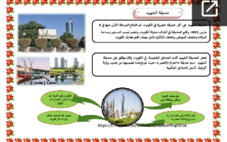 مشروع (معالم بلادي) حديقة الشهيد عربي ثالث ابتدائي ف2 #أ. سميرة بيلسان 2021 2022