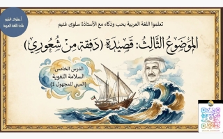 المبني للمجهول لغة عربية الصف التاسع الفصل الأول أ سلوى غنيم