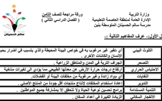 مراجعة (محلولة) اجتماعيات ثامن ف2 #م. سالم الحسينان 2022 2023