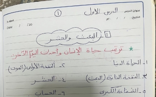 تلخيص تربية اسلامية الصف الخامس الفصل الأول