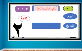 بوربوينت درس لغتي الجميلة (3.1) عربي ثاني ف2