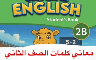 معاني كلمات لغة انجليزية للصف الثاني الفصل الثاني