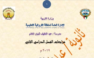 مذكرة السلامة اللغوية عربي عاشر ف2 #مدرسة عبداللطيف الغانم