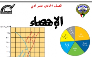 دفتر متابعة إحصاء للصف الحادي عشر أدبي الفصل الأول #أ.محمود العلو 2023-2024