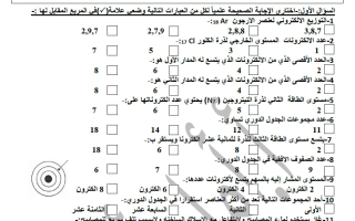 أوراق عمل وحدة الروابط الكيميائية علوم الصف الثامن الفصل الأول أ أمل أحمد