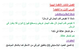 حل درس ما التكيف؟ علوم الصف الثالث