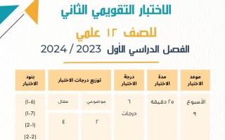 نماذج مع الحل للاختبار التقويمي2 رياضيات ثاني عشر علمي فصل أول #أ. أحمد العجمي 2023 2024