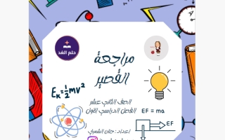 مراجعة القصير فيزياء الصف الثاني عشر علمي الفصل الأول أ حنان الشمري