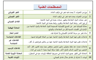 مراجعة كيمياء الصف العاشر الفصل الثاني أ سيد بدراوي