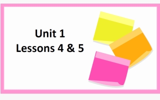 مذكرة الدرسين (4+5)  من الوحدة الأولى لغة انجليزية الصف الحادي عشر الفصل الأول أ شهيناز حسان