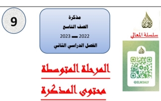 مذكرة عربي تاسع ف2 #أ. حمادة ماهر 2022 2023