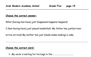 Grade 5 worksheet انجليزي خامس ف2