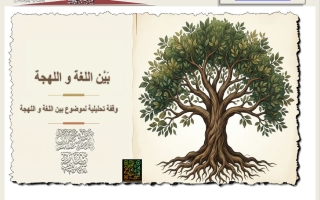 وقفة تحليلية لموضوع بين اللغة واللهجة لغة عربية الصف التاسع الفصل الثاني أ أحمد جلال