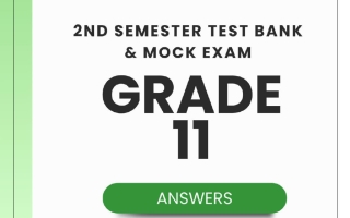 حل بنك أسئلة لغة انجليزية للصف الحادي عشر الفصل الثاني