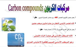 مذكرة مركبات الكربون كيمياء عاشر ف2 #أ. أحمد حسين