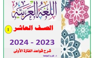 مذكرة قواعد للاختبار النهائي عربي عاشر فصل أول #أ. عاطف جودة 2023-2024