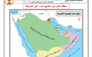 شرح درس الموقع الجغرافي لدول الخليج العربية وأهميته الاقتصادية اجتماعيات الصف السادس الفصل الثاني أ محمد علي