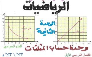 مذكرة وحدة حساب المثلثات محلولة رياضيات عاشر الفصل الأول #أ. محمد الفلاح 2023 2024