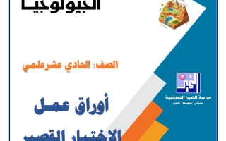 أوراق عمل الاختبار القصير جيولوجيا الصف الحادي عشر علمي الفصل الأول 2026-2027