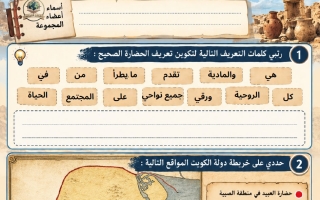 أوراق عمل الوحدة الثانية تاريخ الصف العاشر الفصل الأول أ شمايل العازمي
