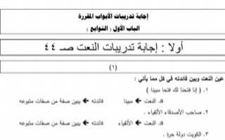 حل كتاب النحو عربي للصف الثاني عشر الفصل الأول